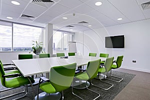 Modern office boardroom