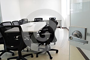 Modern Office boardroom.