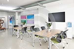 Modern office boardroom interior