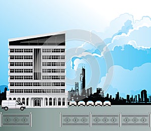 Modern office building