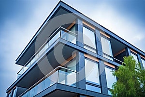 Modern office building business sustainable architecture urban project window design glass city corporate exterior