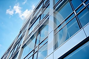 Modern office building business sustainable architecture urban project window design glass city corporate exterior