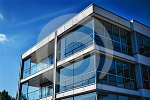 Modern office building business sustainable architecture urban project window design glass city corporate exterior