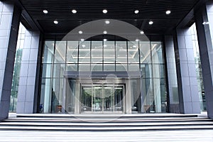 Modern Office Building Entrance