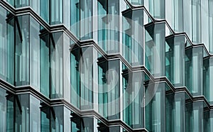 Modern office building glass facade