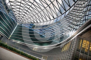 Modern office building in Milan expo