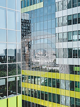 Modern office building. Reflection - Romania