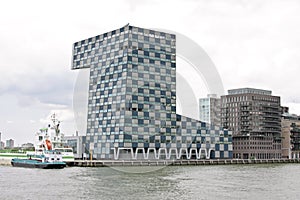 Modern office building in Rotterdam Netherlands