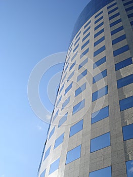 Modern office building tower