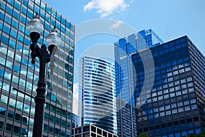 Modern office buildings