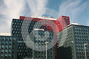 Modern office buildings