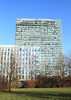 Modern office buildings