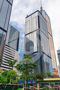 Modern office buildings in Central Hong Kong