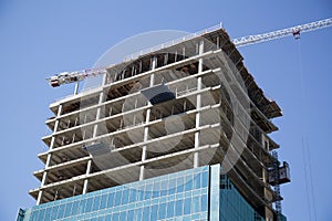 Modern office buildings construction