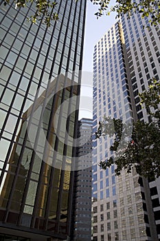Modern office buildings in Dallas