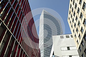 Modern office buildings in Frankfurt, Germany