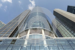 Modern office buildings in Frankfurt, Germany