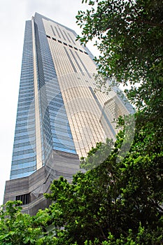 Modern office buildings in Hong Kong. China. Modern building Landscape in Hong Kong