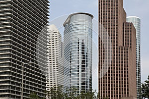 Modern office buildings in Houston