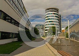 Modern office buildings in Karlsruhe