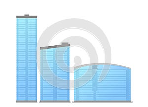 Modern office buildings vector