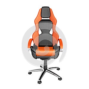 Modern office chair isolated on white background 3d render without shadow