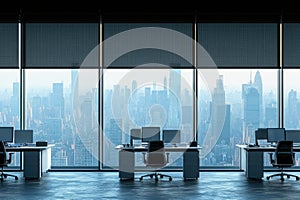 Modern Office Skyline View