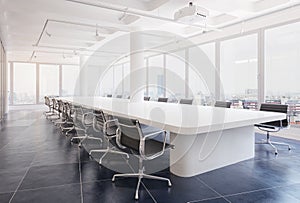 Modern office conference room interior