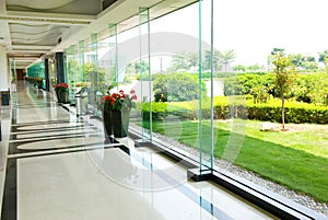 Modern office corridor