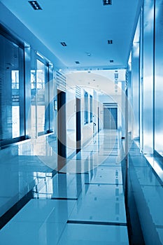 Modern office corridor