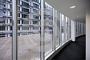 Modern office corridor