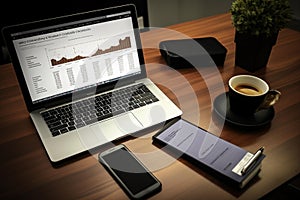Modern Office Desk: Empowering Investment Decision-making