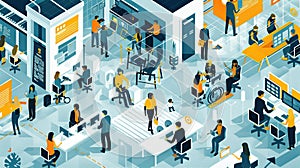Modern Office Illustration