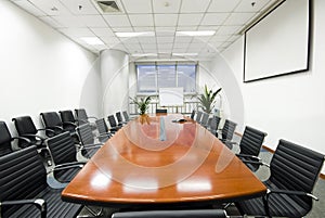 Modern office interior Boardroom photo