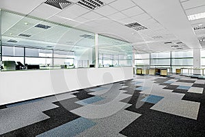 Modern office. Interior space of modern empty office