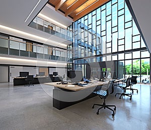 Modern office with open space