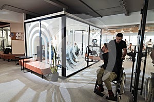 In a modern office, a professional team of videographers captures the essence of creativity and innovation as they film