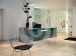 Modern office reception