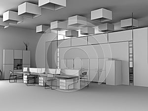 The modern office sketch