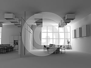 The modern office sketch