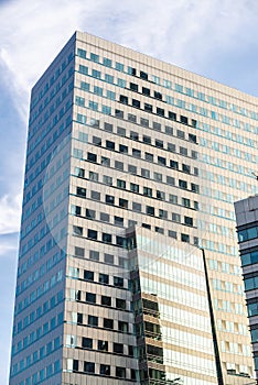 Modern office skyscraper in Warsaw, Poland photo