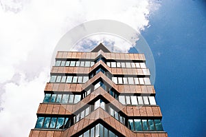 Modern Office Tower Block - Portra 400 Film