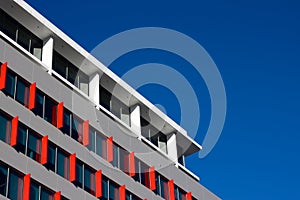 Modern Office Tower and Blue Sky