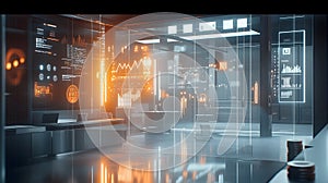 Vibrant Art Studio with Abstract Painting Generated Ai