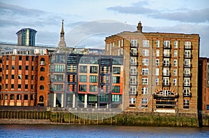 Modern and olds buildings in London, UK