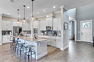 Modern open plan kitchen