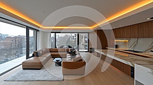 Modern Open Plan Luxury Apartment with City Views