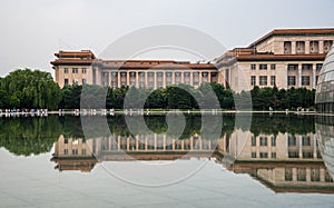 The modern Opera House of National Grand Theatr. Beijing China