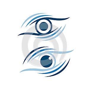 modern Optical Lens Eyes Logo design vector for Ophthalmologist symbol
