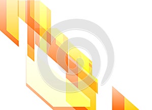 Orange Dynamic Abstract in White Background